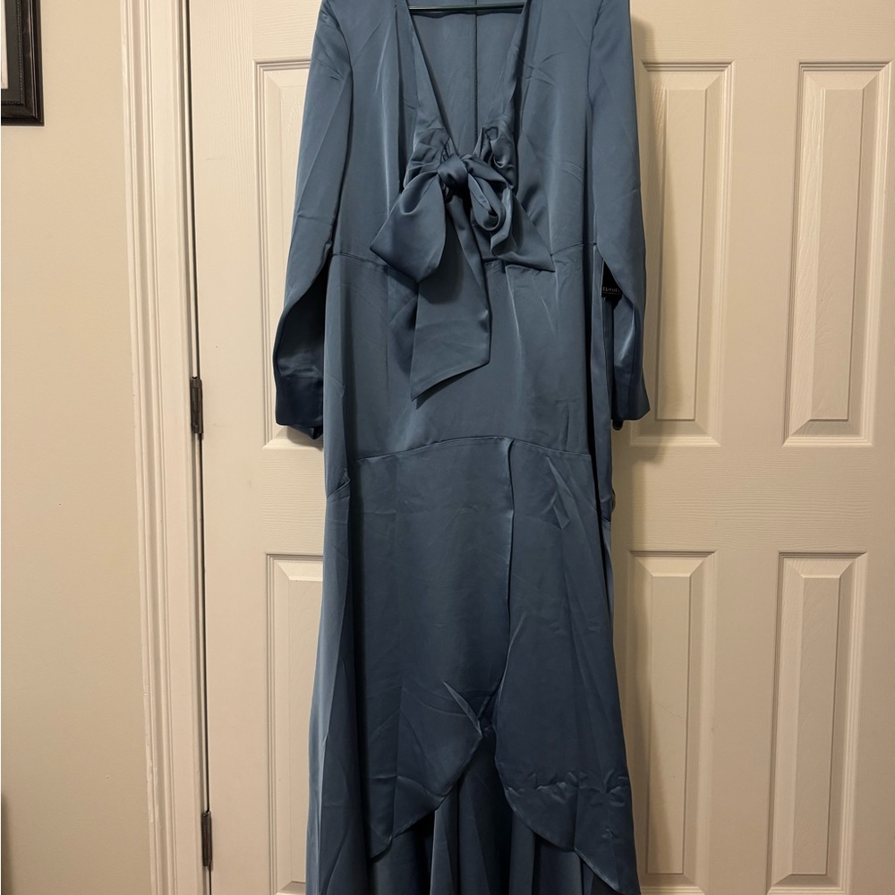 Eloquii steele blue Long Sleeve Dress sz. 20